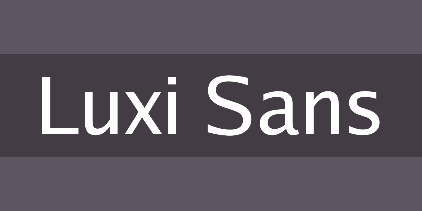 Пример шрифта Luxi Sans #1